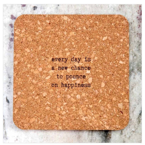 Cat Lady Box Meowtivational Cork Coasters NIP - Picture 5 of 7